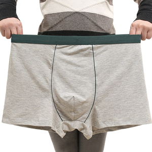 Calzoncillos Boxer de Algodón para Hombre, Talla Grande, Ropa Interior Sexy sin Costuras con Logotipo en la Cintura, Cómodos y Elegantes - Product Image 1