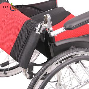 L+C Manual Wheelchair With <b>Commode</b> Seat <b>Folding</b> Lightweight For Seniors Mobility Aid - Product Image 3