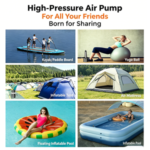 Compresseur d'air électrique <span class=keywords><strong>sans</strong></span> <span class=keywords><strong>fil</strong></span> portable haute pression pour camping en extérieur, SUP, planche à pagaie, kayak, tente - Product Image 6