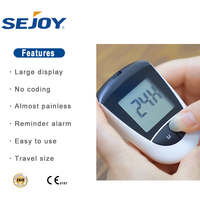 Dispositivo de Monitoreo de Glucosa en Sangre Sejoy Glucómetro Medidor de Azúcar en Sangre con Tiras Reactivas