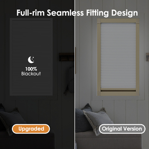 Persianas Celulares Modernas de Panal de Abeja Persilux, Sin Taladro, Inalámbricas, Apertura de Arriba a Bajo, Izquierda a Derecha, Tratamiento de Ventanas con Oscurecimiento Total - Product Image 4