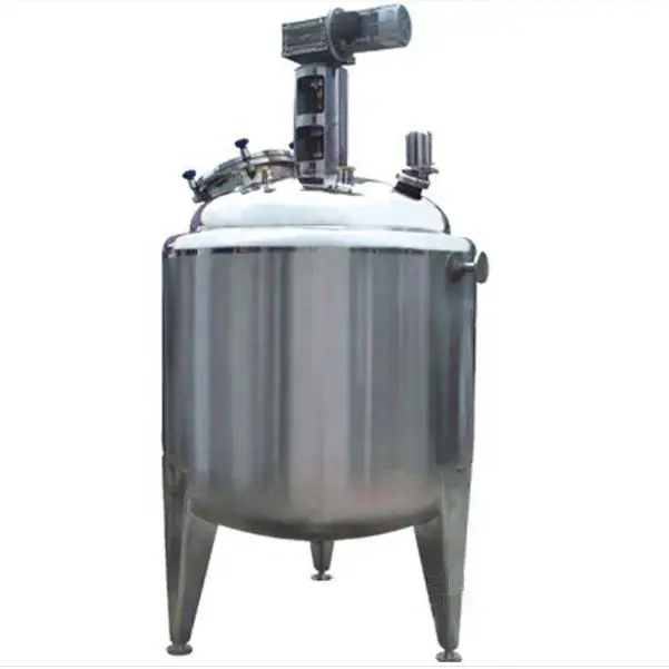Fabrika doğrudan satış kolay dönüş özelleştirilmiş sıhhi paslanmaz çelik karıştırıcı süt tankı süt için yoğurt şarap fermantasyon tankı