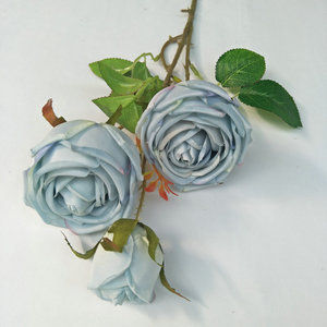 Ramos de flores artificiales de aspecto real, tallo de rosas falsas para centros de mesa de boda DIY, arreglos para fiestas, Baby Shower, decoración del hogar - Product Image 6