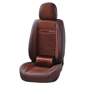 Ensembles de fourrure en cuir véritable de fabrication professionnelle en Chine housses de siège de <span class=keywords><strong>voiture</strong></span> vertes universelles - Product Image 2