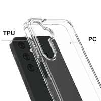 Matériau PC + TPU de haute qualité 2 en 1 prévention des chutes givrées étui de téléphone Android antichoc pour Samsung A25