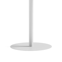 Table de conférence de bureau blanche durable Mini bureau de négociation en bois Table basse à cadre en métal blanc simple Meubles de salon