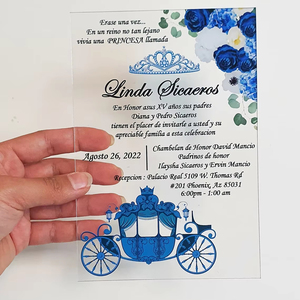 Tarjetas De Invitacin De 15 Aos Zapato De Cenicientatarjetas <span class=keywords><strong>Cenicienta</strong></span> 15 Años Invitaciones Para Quinceañera - Product Image 1