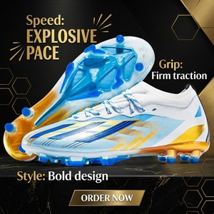 Nuove <span class=keywords><strong>Scarpe</strong></span> da <span class=keywords><strong>Calcio</strong></span> Professionali Unisex Leggere per Terreni Duri <span class=keywords><strong>con</strong></span> Tomaia Sintetica e Suola in Gomma per Allenamento Primavera-Autunno OEM - Product Image 3