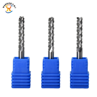 Fraise de défonceuse CNC Warrior's Bit de haute précision avec revêtement AlTiN/TiN, queue de 4 mm, pour fraisage de PCB à dents en épi, ODM/OEM