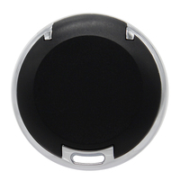 Télécommande porte-clés ronde 433 MHz à 4 boutons RF pour système d'alarme maison/voiture avec boutons de verrouillage/déverrouillage
