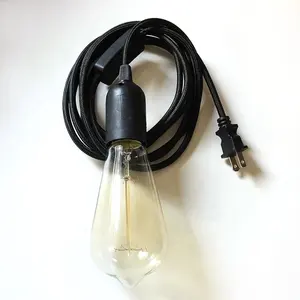 ST64 Vintage kolye lamba kablosu plastik soket AC110-250V lamba tutucu üretici