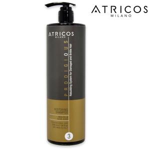 Atricos che ripristina 500ml Gel idratante Shampoo idratante nutriente per capelli secchi danneggiati con aminoacidi rinfrescanti - Product Image 1