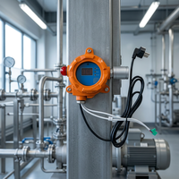 Détecteur de gaz combustible de type pointe orange GTY-XH800, moniteur de méthane et de propane avec coque en alliage et alimentation électrique pour la sécurité industrielle