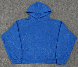 Sweat à capuche homme oversize en molleton 100 % polyester de haute qualité 2026, avec strass VVS, idéal pour l'hiver - Modèle 555 - Product Image 6