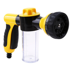Pistolet à mousse portable pour voiture, lance à jet haute pression 3 niveaux, pulvérisateur de nettoyage pour automobile et jardin - Product Image 1