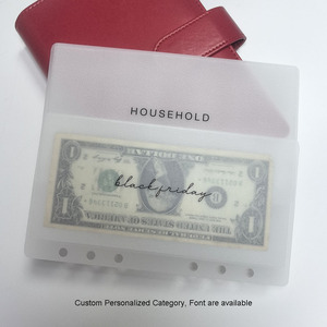Cá nhân loại chữ thảo phông chữ tiền mặt nhồi tiền tiết kiệm Refill Matte A6 ngân sách phong bì nộp hồ sơ Túi vellum tiền mặt phong bì - Product Image 5