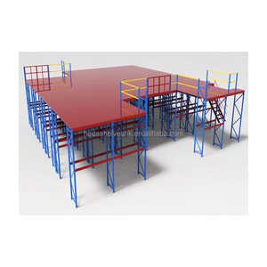 Cao Q235 Thép Kho Đa Cấp Tầng Lửng Sàn Giá Công Nghiệp Lưu Trữ Nền Tảng Kệ - Product Image 3