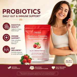 Gummies Probiotiques Véganes à Base de Pectine, 5 Milliards de CFU, pour la Santé Digestive Intestinale, Sans OGM, Sans Sucre, Vente en Gros OEM, B2B en Vrac - Product Image 3