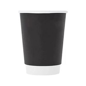 Custom Printed Embossed Craft Paper <b>Disposable</b> Double Wall Coffee <b>Cups</b> 6oz-22oz Recyclable - Product Image 1