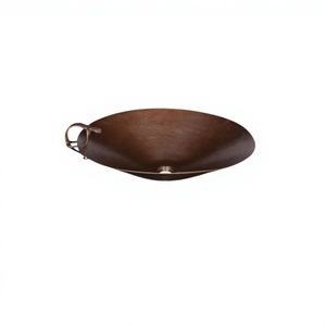 Évier de salle de bains ovale traditionnel fabriqué à la main en cuivre vieilli, aspect moderne, qualité supérieure, luxe, décor à la maison, lavabo de salle de bains en cuivre - Product Image 1