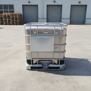 Serbatoio di Stoccaggio IBC in Acciaio Inox 1000L Personalizzabile Conforme FDA EU Rivestimento Antiruggine Coperchio/Valvola per Uso Chimico Industriale - Product Image 6