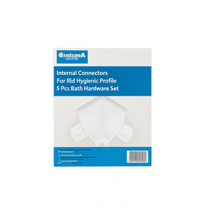 Conectores Internos para Perfil Higiénico Rígido, Juego de 5 Piezas para Baño - Product Image 2