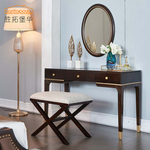 Estilo simple <span class=keywords><strong>multicapa</strong></span> de madera maciza tocador dormitorio dresser diseños tocador moderno - Product Image 2