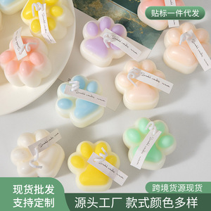 Bougie parfumée patte de chat Northern Mu, cire de soja, faite à la main, décoration d'intérieur, cadeau - Product Image 4