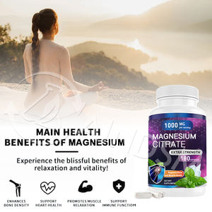 Cápsulas de citrato de magnesio natural puro, suplemento dietético al por mayor, cápsulas de citrato de magnesio para relajación muscular - Product Image 5