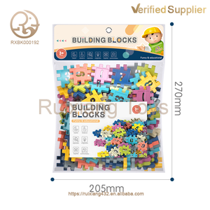 Ensemble de blocs en plastique ABS bricolage pour enfants jouet éducatif d'apprentissage STEM pour l'utilisation assemblée de la construction de l'alphabet <span class=keywords><strong>math</strong></span>ématique - Product Image 6