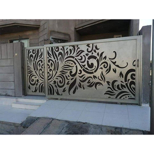 أحدث بوابة رئيسية مقطعة بالليزر للأماكن الخارجية، أسوار وأبواب للحدائق بتصميم بوابة مخصصة مطلية ببودرة من الألومنيوم - Product Image 6