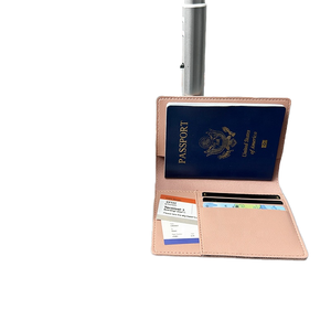 Wriza Fashion Multi function PU Leather Passport <b>Wallet</b> <b>RFID</b> <b>Blocking</b> Credit Card Holder Travel Vaccination Case Protector Gift - Product Image 1