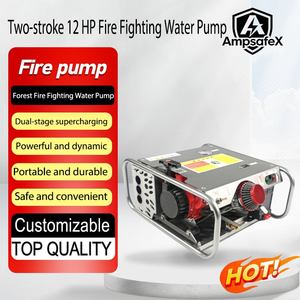 Bomba de Agua Portátil de Alta Calidad de 2 Tiempos y 12 HP de Hierro Fundido para Combatir Incendios, Bomba de Gasolina/Gasolina con Mochila - Product Image 1