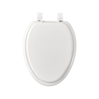 Housse de siège de toilette au design moderne de style américain avec charnières en plastique Forme allongée