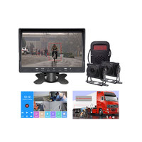 Tout-en-un DVR Progressive Safe System Full HD Blind Spot Kit Side Reversing Backup BSD AI Camera Split Screen Night View