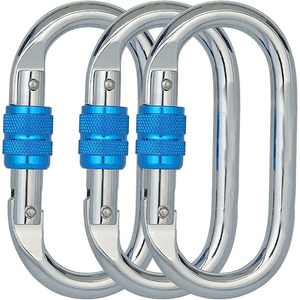 Mousquetons à verrouillage par torsion de qualité industrielle 25 <span class=keywords><strong>KN</strong></span> 5600 <span class=keywords><strong>LB</strong></span>, clips pour hamacs, camping, mousquetons de sécurité robustes pour l'escalade - Product Image 1