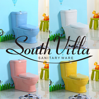 Articles sanitaires modernes pour enfants, cuvette de toilette colorée en céramique pour enfants, toilettes pour tout-petits une pièce