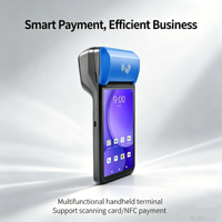 Terminal de paiement mobile Android FYJ F1-99 8 cœurs, écran HD 6 pouces, 4G WiFi NFC, imprimante de reçus 58 mm
