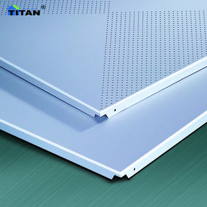 Panneau de plafond en grille à cellules doubles linéaires perforées 600x600 mm en aluminium, <span class=keywords><strong>plaque</strong></span> de plafond en aluminium - Product Image 6