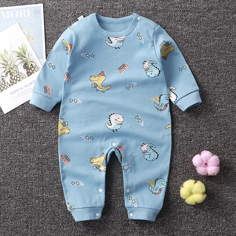 New Arrival Boutique Romper Cotton Clothing Customized Logo Label Spring Bodysuit Baby