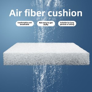 Coussin de siège carré 4D Air-Fiber pour yoga, bureau, chambre ou salle à manger – Coussin respirant et rafraîchissant pour longues sessions assises, dissipant la chaleur - Product Image 4