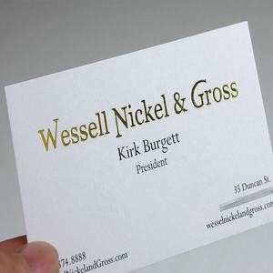 Impresión de tarjetas de visita papel de lámina de oro Impresión de cartón Impresión de tarjetas de visita - Product Image 5