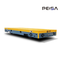Carro de Transferencia Eléctrico AGV, Vehículo Guiado Automatizado, Carro Plano Operado por Batería para Transporte en Líneas de Producción Industrial
