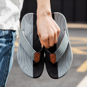 Nuevas Sandalias de Playa para Hombre, Invierno, Exterior, Casuales, Parte Superior de Nailon, Suela Suave de EVA, Forro de Algodón, Zoris, Chanclas Antideslizantes - Product Image 1