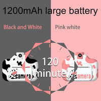 Kamera Cetak Gambar Anak Little Calf 2.4IPS Lensa Putar 180 Derajat CMOS Full HD 12MP Lucu 1200mAh FOTO KREATIF MENARIK