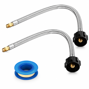 Conector Flexible Personalizado, Adaptador de Propano, Tubería de Extensión de Gas, Suministro de <span class=keywords><strong>Agua</strong></span> a Alta Presión, Manguera Trenzada de Acero Inoxidable 304 316 - Product Image 1