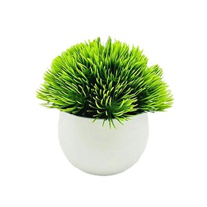 Plantes artificielles en pot Qi Xing, bonsaï rond en plastique, décoration décorative pour la maison, 12 pouces - Product Image 5