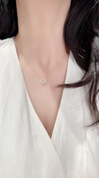 Collar con Colgante de Plata 925 Certificada con Moissanita y Zirconia, Suministro para Distribuidores Transfronterizos, OEM ODM, Venta al por Mayor de Fábrica en Pequeñas Cantidades