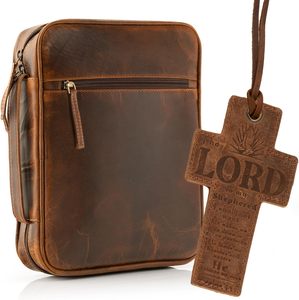 Funda de Piel Vegana Resistente para Biblia, con Correa para Hombro, Certificado ISO9001, Proveedor de Fábrica, Logotipo Personalizado - Product Image 1
