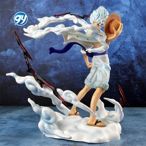 Un pezzo di dio del sole ingranaggio cinque il mio Nika Luffy posa in piedi statua GK figura in scatola Anime modello da collezione giocattolo ornamento - Product Image 3